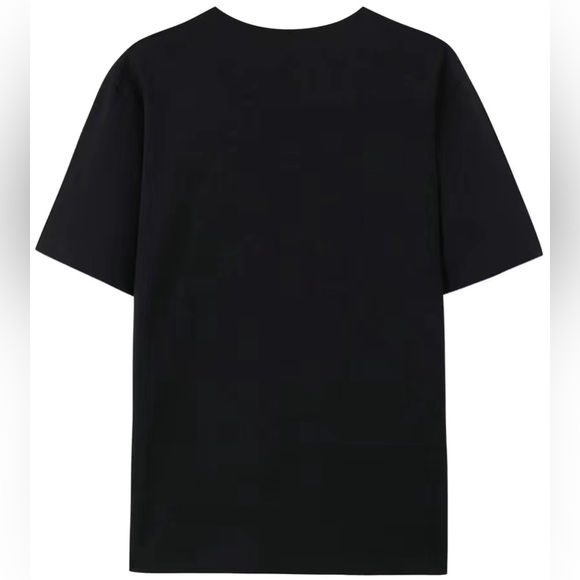 Funny sarcastic black and white graphics shirt sleeve t-shirt - Picture 2 of 5